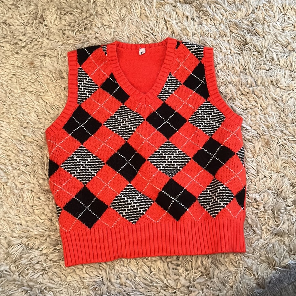 Size small woman’s plaid sweater vest